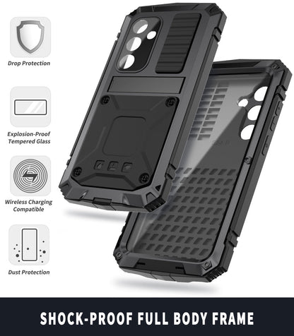 For Samsung Galaxy S24 5G R-JUST Life Waterproof Dustproof Shockproof Phone Case(Black)