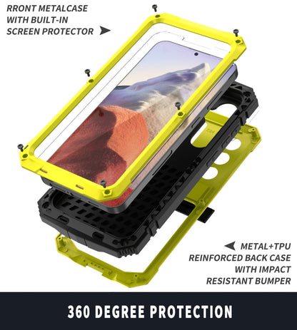 For Samsung Galaxy S24 5G R-JUST Life Waterproof Dustproof Shockproof Phone Case(Yellow)