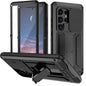 For Samsung Galaxy S24 Ultra 5G R-JUST Sliding Camera Life Waterproof Holder Phone Case(Black)