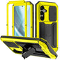 For Samsung Galaxy S24+ 5G R-JUST Sliding Camera Life Waterproof Holder Phone Case(Yellow)