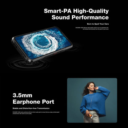 [HK Warehouse] DOOGEE V20S, 12GB+256GB, Side Fingerprint, 6.43 inch Android 13 Dimensity 6020 Octa Core 2.2GHz, Network: 5G, OTG, NFC, Support Google Pay(Black)