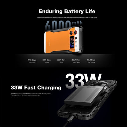 [HK Warehouse] DOOGEE V20S, 12GB+256GB, Side Fingerprint, 6.43 inch Android 13 Dimensity 6020 Octa Core 2.2GHz, Network: 5G, OTG, NFC, Support Google Pay(Black)