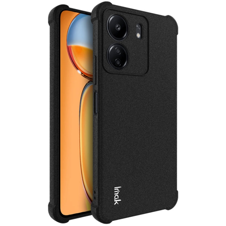 For Xiaomi Poco C65 4G/Redmi 13C 4G imak Shockproof Airbag TPU Phone Case(Matte Black)