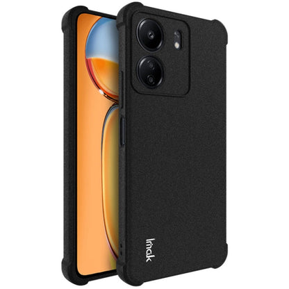 For Xiaomi Poco C65 4G/Redmi 13C 4G imak Shockproof Airbag TPU Phone Case(Matte Black)