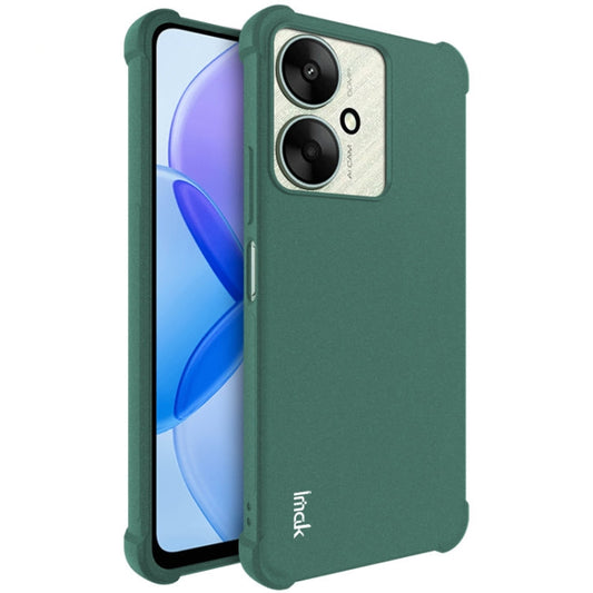 For Xiaomi Redmi 13C 5G/13R 5G imak Shockproof Airbag TPU Phone Case(Matte Green)