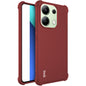 Pour Xiaomi Redmi Note 13 4G Global imak Coque de téléphone antichoc en TPU avec airbag (Rouge mat)
