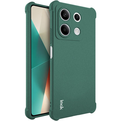 Pour Xiaomi Redmi Note 13 5G Étui de téléphone en TPU antichoc imak Airbag (vert mat)