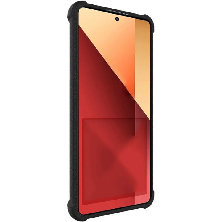 For Xiaomi Poco M6 Pro/Redmi Note13 Pro 4G Global imak Shockproof Airbag TPU Phone Case(Matte Black)