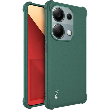 For Xiaomi Poco M6 Pro/Redmi Note13 Pro 4G Global imak Shockproof Airbag TPU Phone Case(Matte Green)