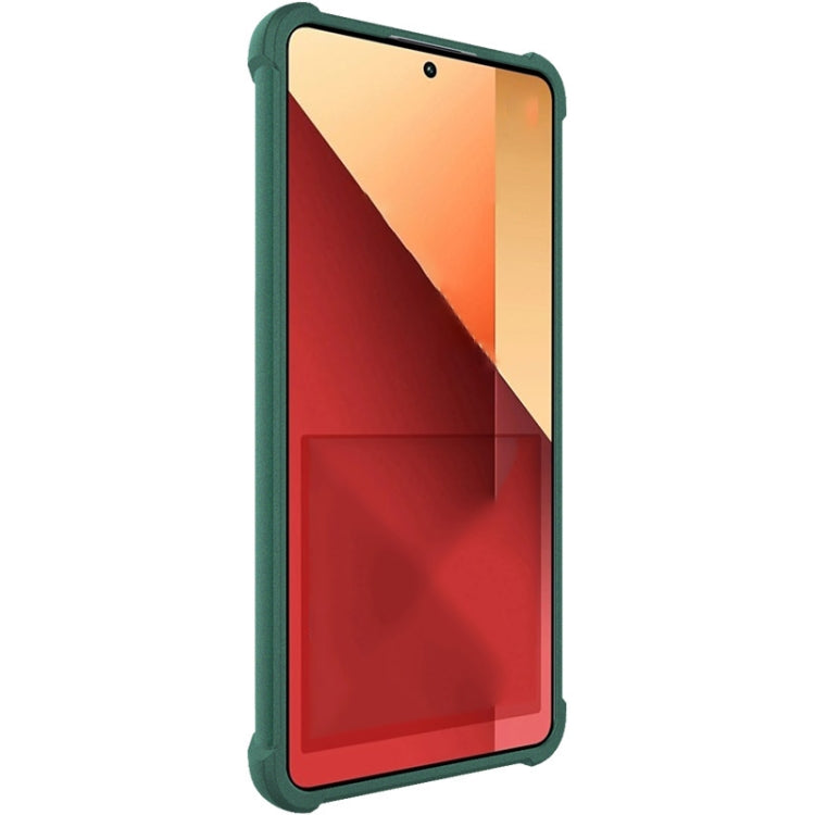 For Xiaomi Poco M6 Pro/Redmi Note13 Pro 4G Global imak Shockproof Airbag TPU Phone Case(Matte Green)