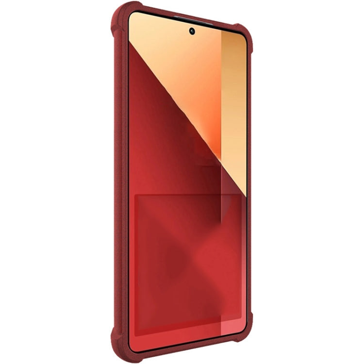 For Xiaomi Poco M6 Pro/Redmi Note13 Pro 4G Global imak Shockproof Airbag TPU Phone Case(Matte Red)