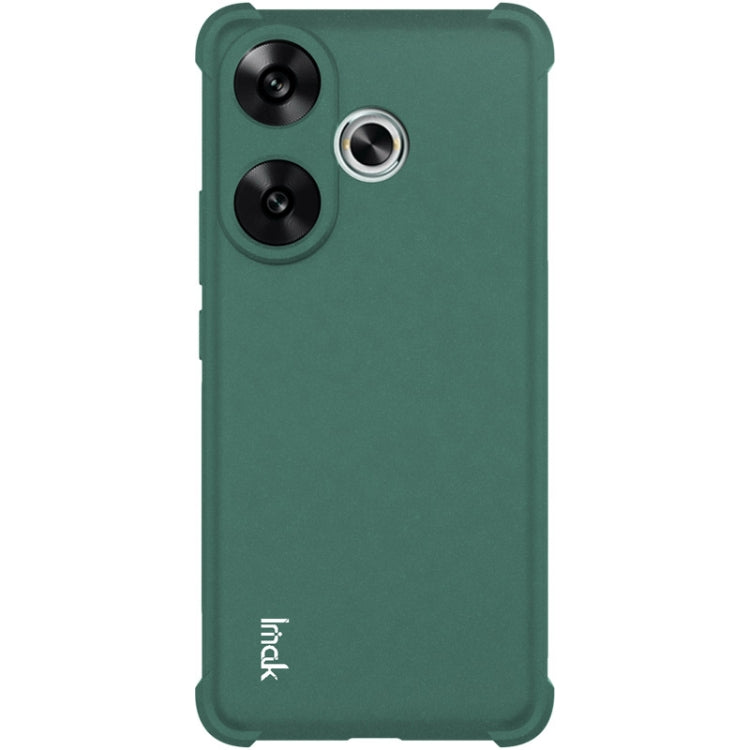 For Xiaomi Redmi Turbo3 5G imak Shockproof Airbag TPU Phone Case(Matte Green)