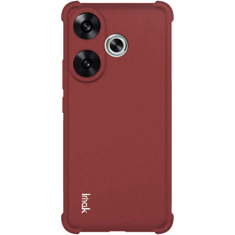 For Xiaomi Redmi Turbo3 5G imak Shockproof Airbag TPU Phone Case(Matte Red)