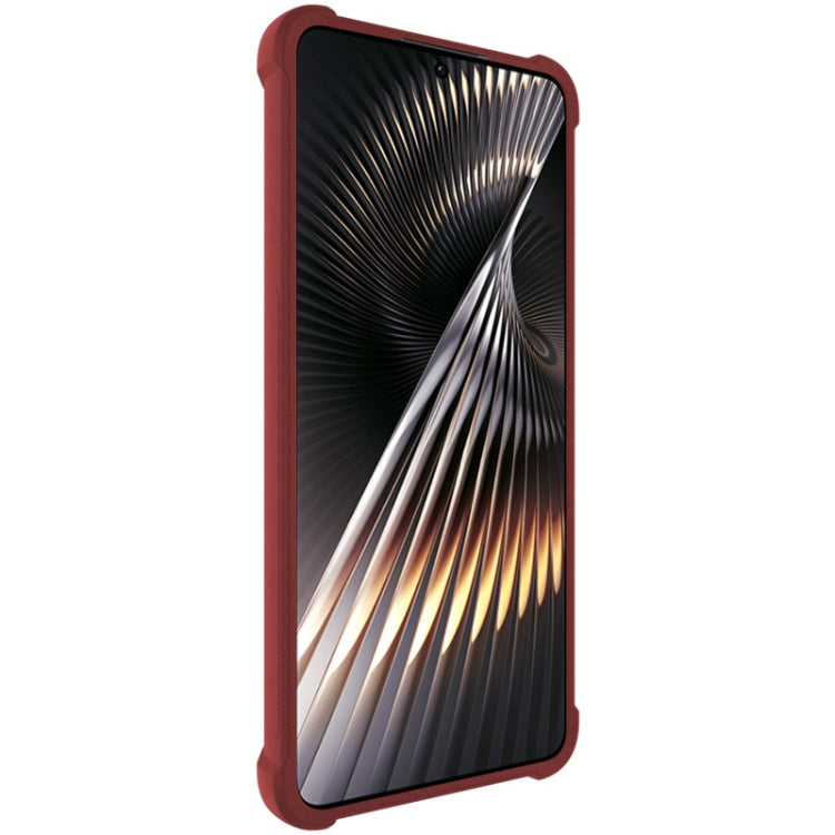 For Xiaomi Redmi Turbo3 5G imak Shockproof Airbag TPU Phone Case(Matte Red)