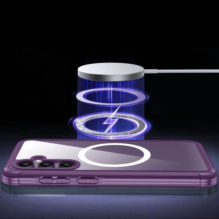 For Samsung Galaxy S23 FE 5G RedPepper Life Waterproof MagSafe Phone Case(Purple)