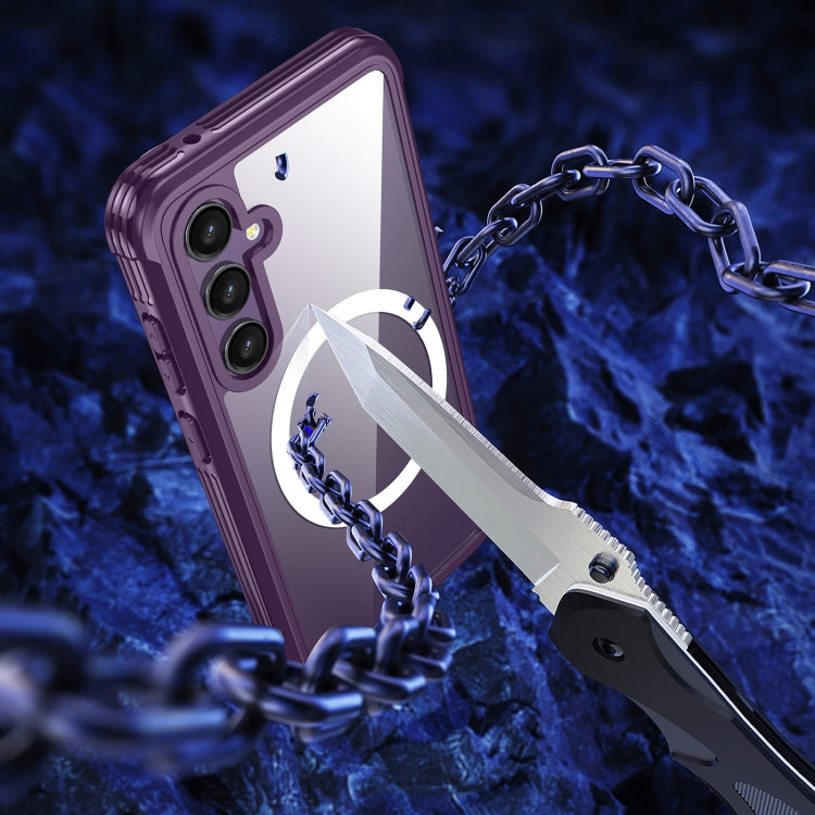 For Samsung Galaxy S23 FE 5G RedPepper Life Waterproof MagSafe Phone Case(Purple)