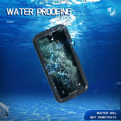 For Samsung Galaxy A15 5G RedPepper 360 Full Body Rugged IP68 Waterproof Phone Case(Black)