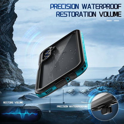 For Samsung Galaxy A15 5G RedPepper 360 Full Body Rugged IP68 Waterproof Phone Case(Blue)