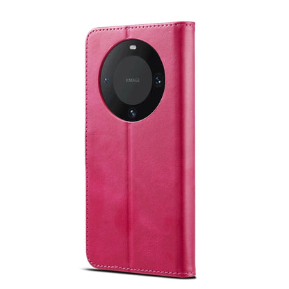 For Huawei Mate 60 LC.IMEEKE Calf Texture Leather Phone Case(Red)