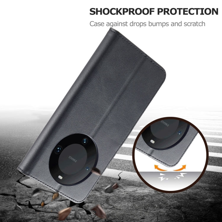 For Huawei Mate 60 Pro / 60 Pro+ LC.IMEEKE Calf Texture Leather Phone Case(Black)