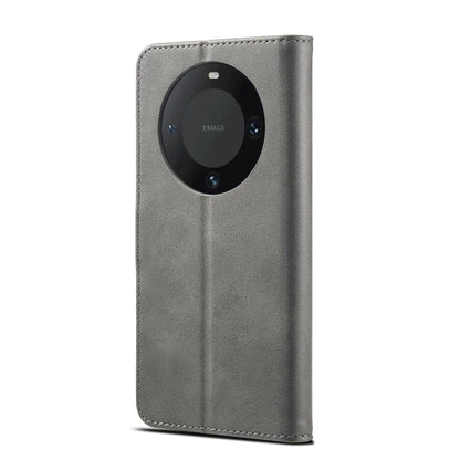 For Huawei Mate 60 Pro / 60 Pro+ LC.IMEEKE Calf Texture Leather Phone Case(Grey)