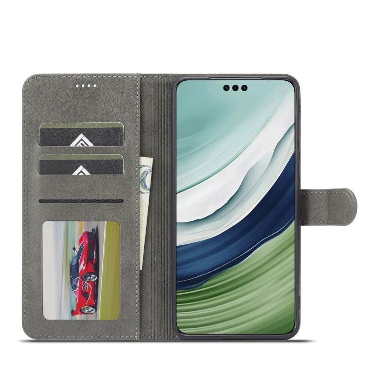For Huawei Mate 60 Pro / 60 Pro+ LC.IMEEKE Calf Texture Leather Phone Case(Grey)