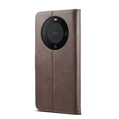 For Huawei Mate 60 Pro / 60 Pro+ LC.IMEEKE Calf Texture Leather Phone Case(Coffee)
