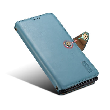 For Samsung Galaxy S23 Ultra 5G Denior Cowhide Texture Wallet Style Leather Phone Case(Blue)