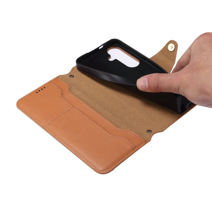 For Samsung Galaxy S24 5G Denior Cowhide Texture Wallet Style Leather Phone Case(Blue)