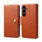 For Samsung Galaxy S24+ 5G Denior Cowhide Texture Wallet Style Leather Phone Case(Brown)