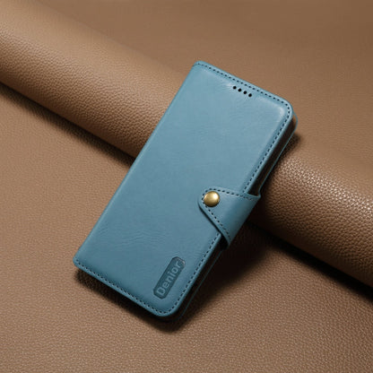 For Samsung Galaxy S23 5G Denior Cowhide Texture Wallet Style Leather Phone Case(Blue)