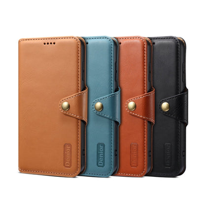 For Samsung Galaxy S23 5G Denior Cowhide Texture Wallet Style Leather Phone Case(Blue)