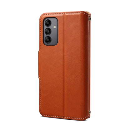 For Samsung Galaxy A05s Denior Cowhide Texture Wallet Style Leather Phone Case(Brown)