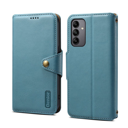 For Samsung Galaxy A05s Denior Cowhide Texture Wallet Style Leather Phone Case(Blue)