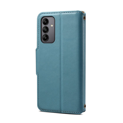 For Samsung Galaxy A05s Denior Cowhide Texture Wallet Style Leather Phone Case(Blue)