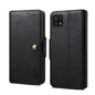 Pour Samsung Galaxy A22 5G Étui de téléphone en cuir de style portefeuille texturé en cuir de vachette Denior (Noir)