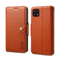 For Samsung Galaxy A22 5G Denior Cowhide Texture Wallet Style Leather Phone Case(Brown)
