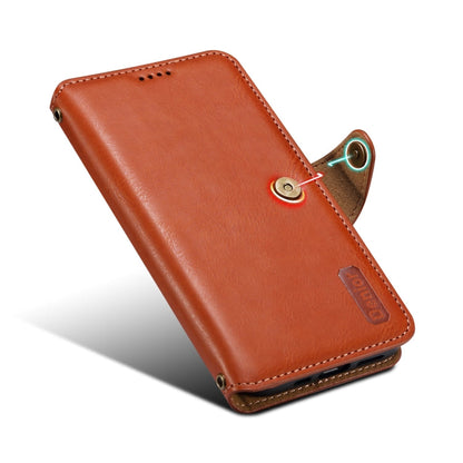 For Samsung Galaxy A24 5G Denior Cowhide Texture Wallet Style Leather Phone Case(Brown)