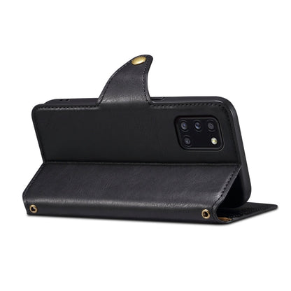 For Samsung Galaxy A31 4G Denior Cowhide Texture Wallet Style Leather Phone Case(Black)