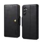 For Samsung Galaxy A34 5G Denior Cowhide Texture Wallet Style Leather Phone Case(Black)