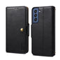 For Samsung Galaxy S21 FE 5G Denior Cowhide Texture Wallet Style Leather Phone Case(Black)