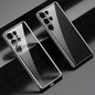 For Samsung Galaxy S24 Ultra 5G SULADA Electroplating TPU Transparent Phone Case(Black)