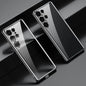 For Samsung Galaxy S25 Ultra 5G SULADA Electroplating TPU Transparent Phone Case(Black)