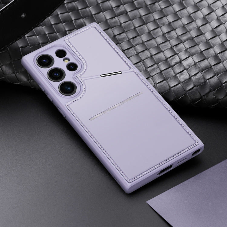 For Samsung Galaxy S24 Ultra 5G DUX DUCIS Rafi II Series MagSafe Magnetic Holder RFID Phone Case(Purple)