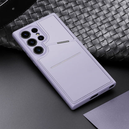 For Samsung Galaxy S24 Ultra 5G DUX DUCIS Rafi II Series MagSafe Magnetic Holder RFID Phone Case(Purple)