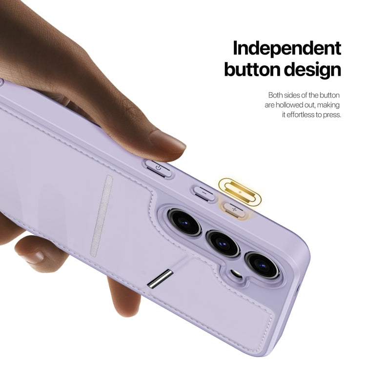 For Samsung Galaxy S24 5G DUX DUCIS Rafi II Series MagSafe Magnetic Holder RFID Phone Case(Purple)