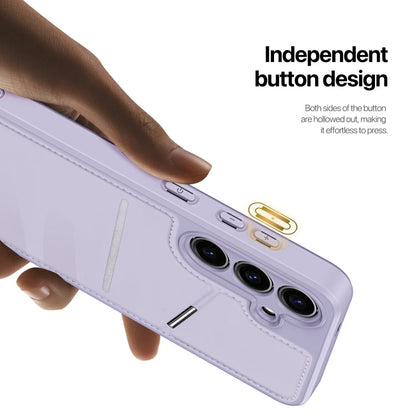 For Samsung Galaxy S24 5G DUX DUCIS Rafi II Series MagSafe Magnetic Holder RFID Phone Case(Purple)