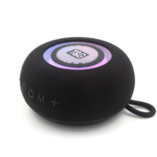 Enceinte Bluetooth sans fil portable TWS d'extérieur T&G TG-411 avec lumière colorée RVB (noir)