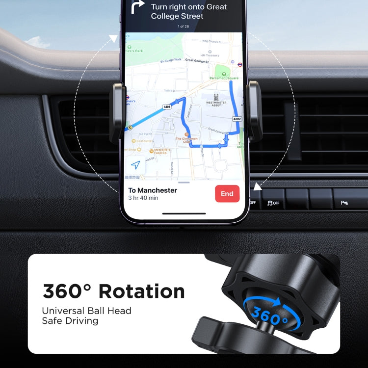 Support de navigation pour téléphone portable de voiture JOYROOM JR-ZS377 (Noir)