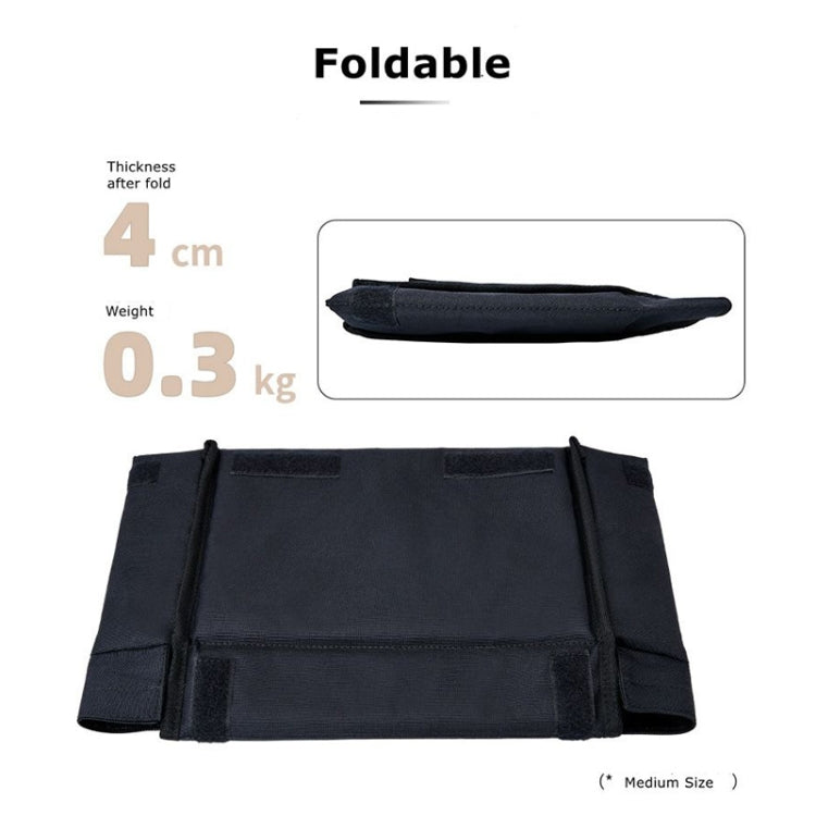 Cwatcun H80 Large Capacity Foldable Inner Camera Bag Photography Lens Bag, Size:30 x 19 x 15cm M(Black)
